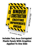 Under Construction A-Frame Signs, Decals, or Panels