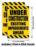 Under Construction A-Frame Signs, Decals, or Panels