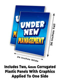 Under New Management A-Frame Signs, Decals, or Panels