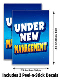 Under New Management A-Frame Signs, Decals, or Panels