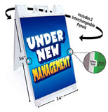 Under New Management A-Frame Signs, Decals, or Panels