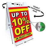Up To 10% Off A-Frame Signs, Decals, or Panels