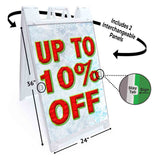 Up To 10% Off A-Frame Signs, Decals, or Panels