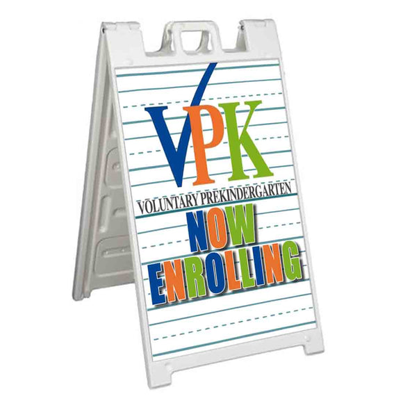 VPK Now Enroll A-Frame Signs, Decals, or Panels
