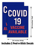 Vaccine Available A-Frame Signs, Decals, or Panels