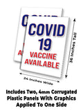 Vaccine Available A-Frame Signs, Decals, or Panels