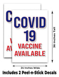Vaccine Available A-Frame Signs, Decals, or Panels