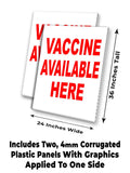 Vaccine Shots A-Frame Signs, Decals, or Panels
