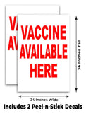Vaccine Shots A-Frame Signs, Decals, or Panels