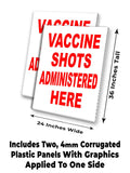 Vaccine Shots A-Frame Signs, Decals, or Panels