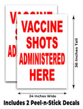 Vaccine Shots A-Frame Signs, Decals, or Panels