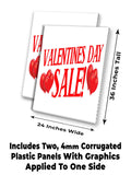 Valentines Day Sale A-Frame Signs, Decals, or Panels