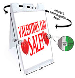 Valentines Day Sale A-Frame Signs, Decals, or Panels