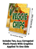 Veggie Chips A-Frame Signs, Decals, or Panels