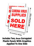 Virus Supplies Sold Here A-Frame Signs, Decals, or Panels