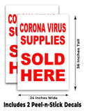 Virus Supplies Sold Here A-Frame Signs, Decals, or Panels