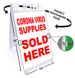 Virus Supplies Sold Here A-Frame Signs, Decals, or Panels