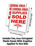 Virus Supplies Sold Here A-Frame Signs, Decals, or Panels