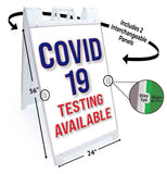 Virus Testing Available A-Frame Signs, Decals, or Panels