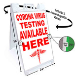 Virus Testing Available A-Frame Signs, Decals, or Panels