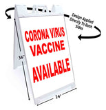 Virus Vaccine Available A-Frame Signs, Decals, or Panels