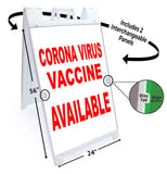 Virus Vaccine Available A-Frame Signs, Decals, or Panels