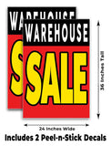 Warehouse Sale A-Frame Signs, Decals, or Panels