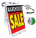 Warehouse Sale A-Frame Signs, Decals, or Panels