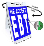 We Accept EBT A-Frame Signs, Decals, or Panels