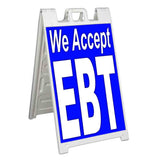 We Accept EBT Alt A-Frame Signs, Decals, or Panels