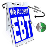 We Accept EBT Alt A-Frame Signs, Decals, or Panels