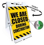 We Are Closed A-Frame Signs, Decals, or Panels