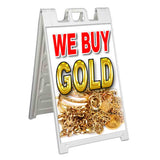 We Buy Gold A-Frame Signs, Decals, or Panels
