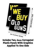 We Buy Old Guns A-Frame Signs, Decals, or Panels