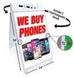 We Buy Phones A-Frame Signs, Decals, or Panels
