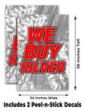 We Buy Silver Jewlry A-Frame Signs, Decals, or Panels