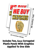 We Buy Watches A-Frame Signs, Decals, or Panels