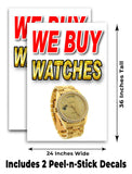 We Buy Watches A-Frame Signs, Decals, or Panels