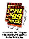 We Fix $99 Tint Jobs A-Frame Signs, Decals, or Panels