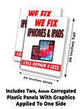 We Fix Iphones Ipads A-Frame Signs, Decals, or Panels
