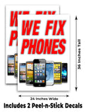 We Fix Phones A-Frame Signs, Decals, or Panels