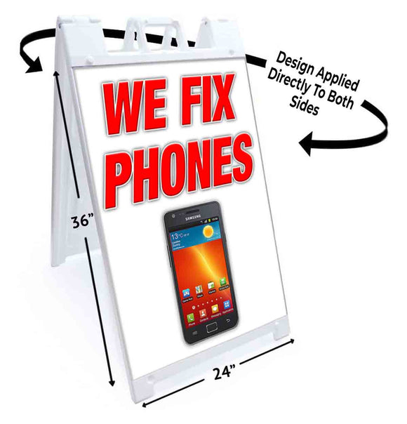 We Fix Phones A-Frame Signs, Decals, or Panels