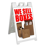 We Sell Boxes A-Frame Signs, Decals, or Panels