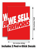 We Sell Fireworks A-Frame Signs, Decals, or Panels