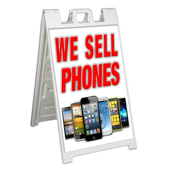 We Sell Phones A-Frame Signs, Decals, or Panels