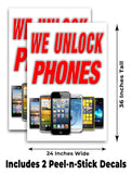 We Unlock Phones A-Frame Signs, Decals, or Panels