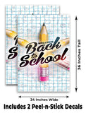 Welcome Back to School A-Frame Signs, Decals, or Panels