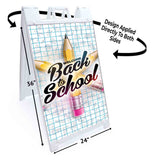 Welcome Back to School A-Frame Signs, Decals, or Panels