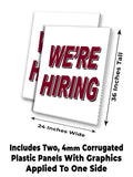We're Hiring A-Frame Signs, Decals, or Panels