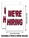 We're Hiring A-Frame Signs, Decals, or Panels